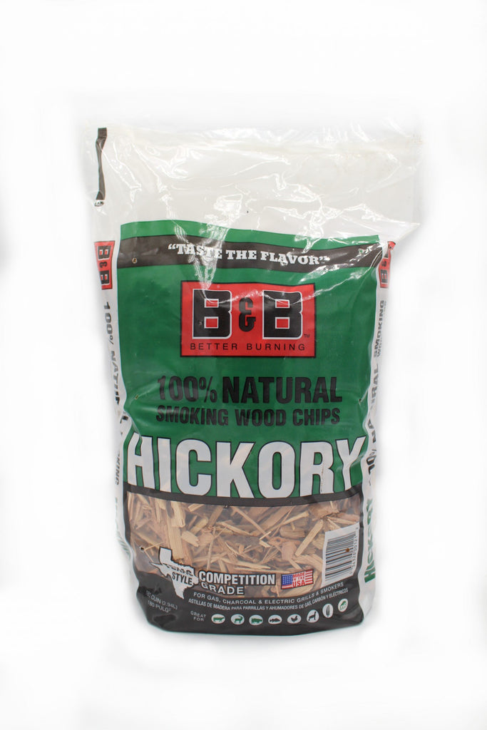 B & B - Hickory Smoking Wood Chips - 180 cu. in.