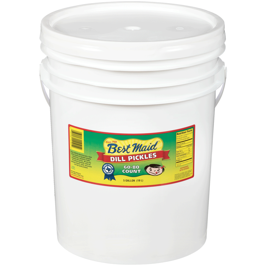 Best Maid Dill Pickles - 60-80 ct - 5 gallons