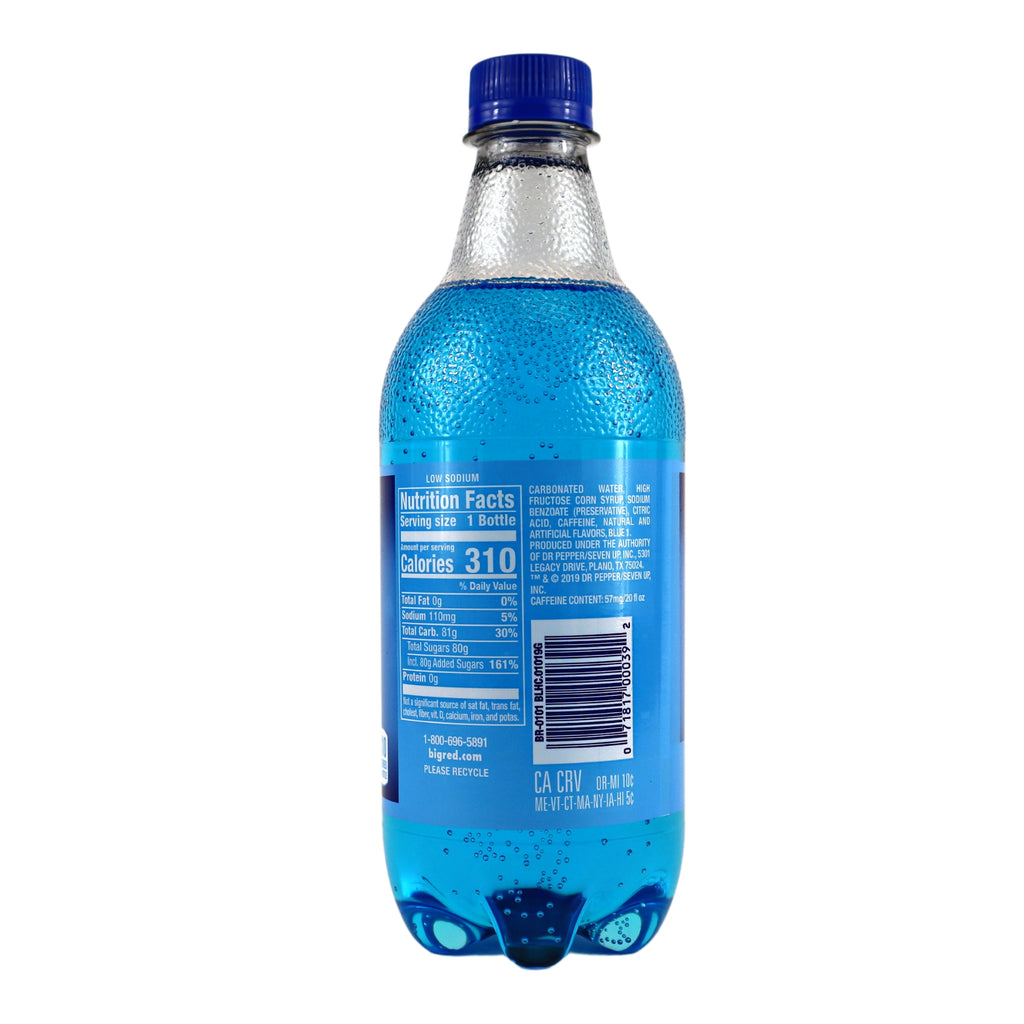 Big Blue Soda 24 Pack 20 oz Bottle