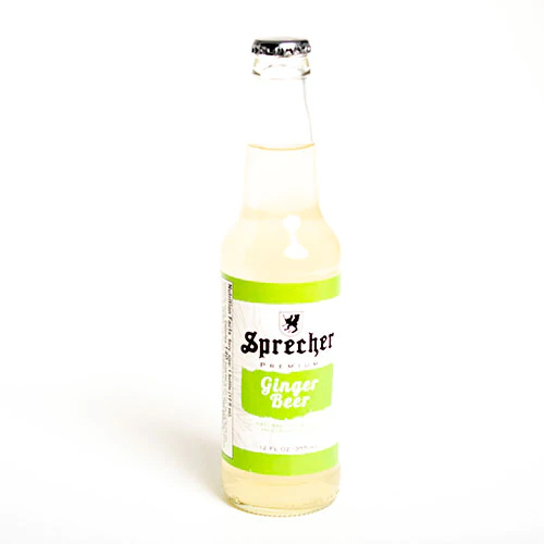 Sprecher 12 Pack Ginger Beer Craft Mixer Glass Bottles 16oz