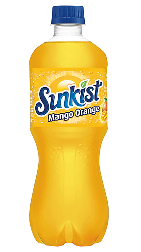 Sunkist Mango Orange 20 oz Bottles 24 Pack
