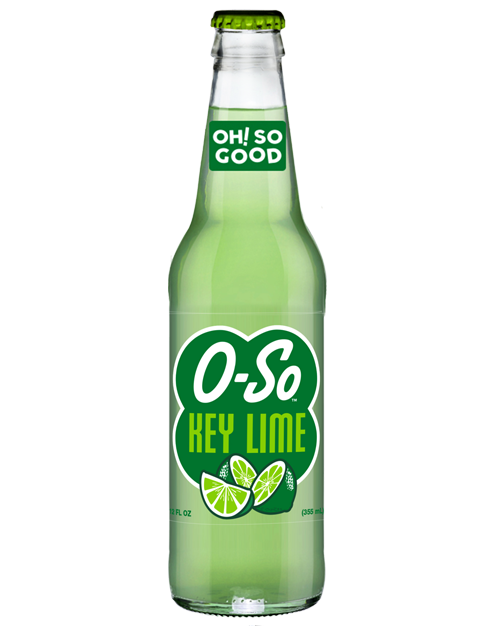 O-So Key Lime Soda - 12 Pack