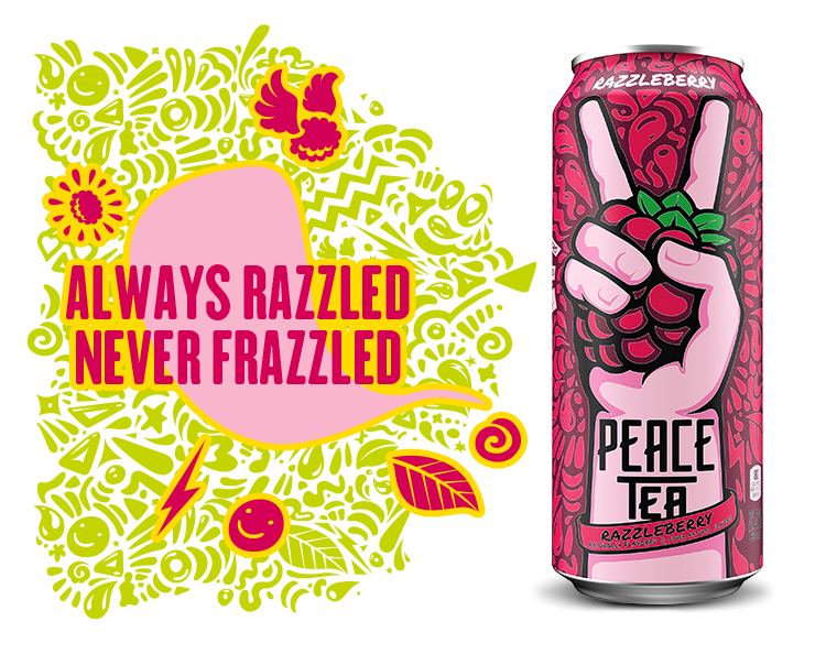Peace Tea Razzlberry 23 oz Cans - 12 Pack