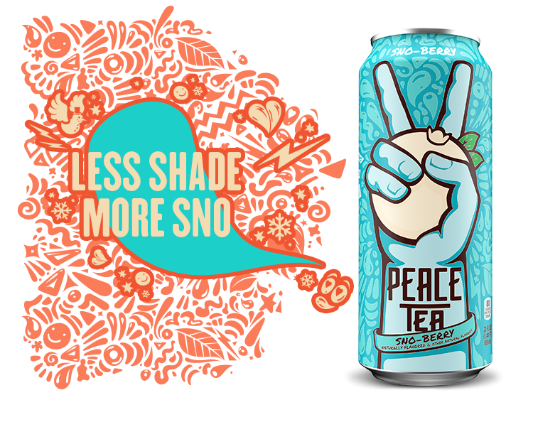Peace Tea Sno Berry 23 oz Cans - 12 Pack