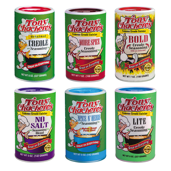Tony Chachere's All Flavor Variety 6 Pack