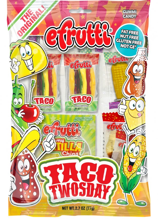 Efrutti Taco Twosday Gummy Candy, 2.7 Ounces