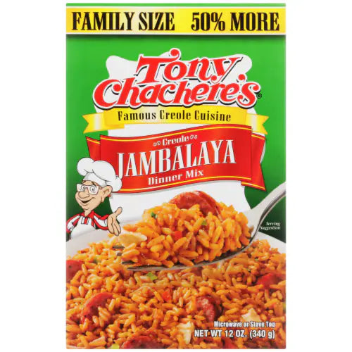Tony Chachere's Creole Jambalaya Dinner Mix (Family Size) 12 oz