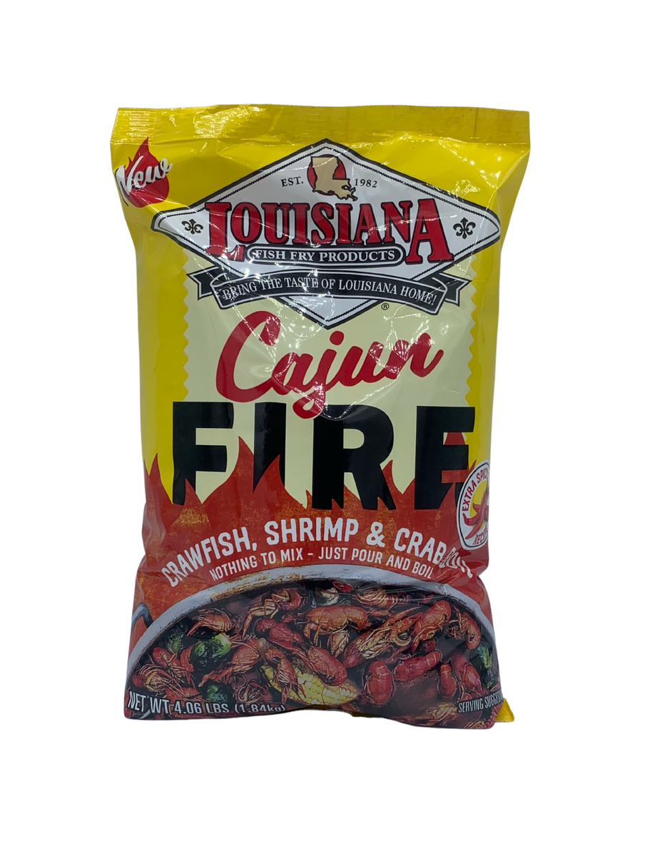 Louisiana Fish Fry Cajun Fire Crawfish, Shrimp, and Crab Boil 65oz