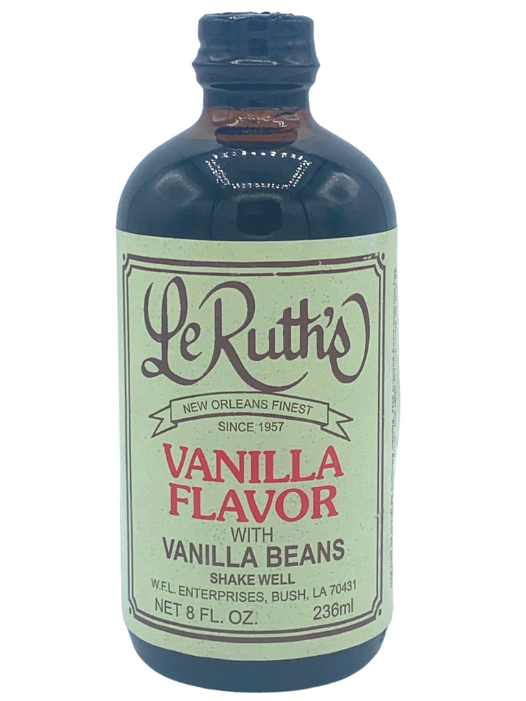 New Orleans Finest Le Ruth's Vanilla Flavor with Vanilla Beans 8 fl oz