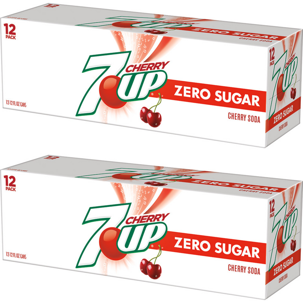 7UP Cherry Zero Sugar 12oz Cans (24 pack)