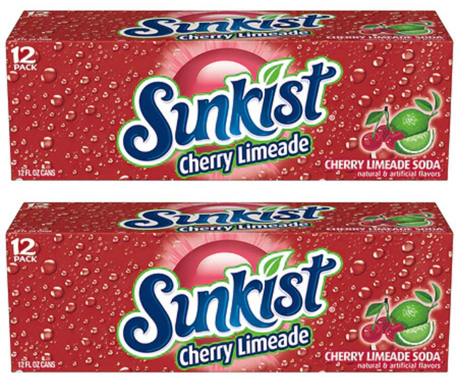 Sunkist Cherry Limeade Soda 12oz Cans (24 pack) – Louisiana Pantry