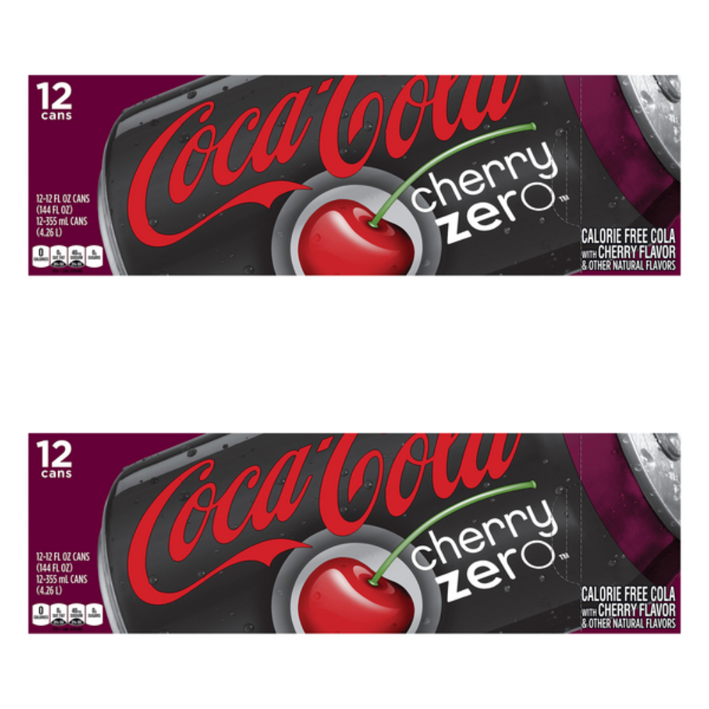 Coca-Cola Zero Sugar Soda Pop, 12 fl oz, 24 Pack Cans 