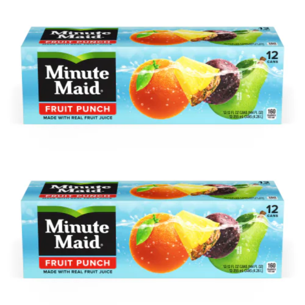 Minute Maid Fruit Punch Soda 24 Pack Cans