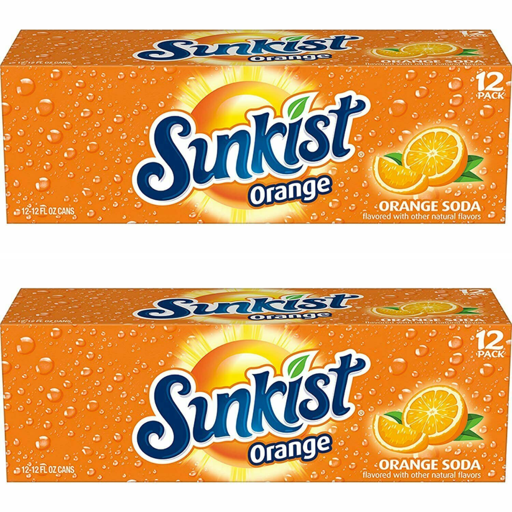 Sunkist Orange Soda 12oz Cans (24 pack)
