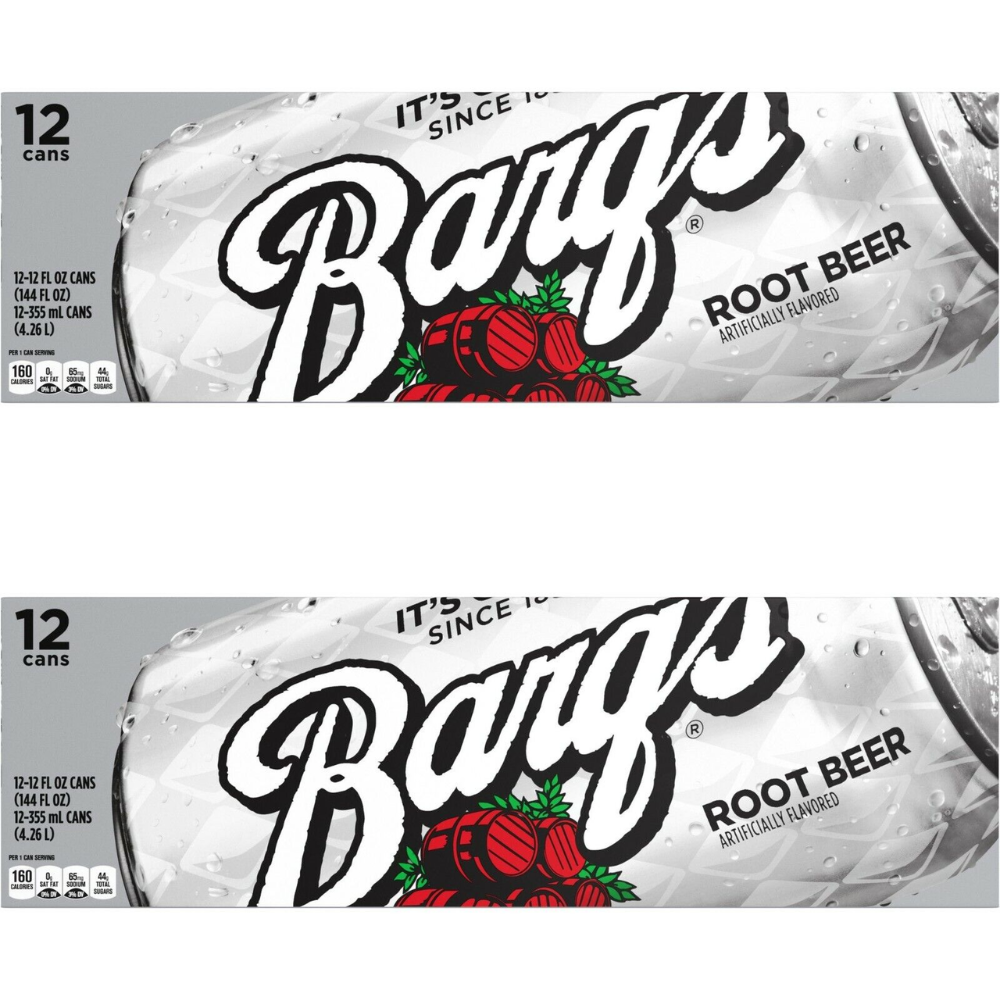 Barq's Rootbeer Soda 12oz Cans 24 Pack