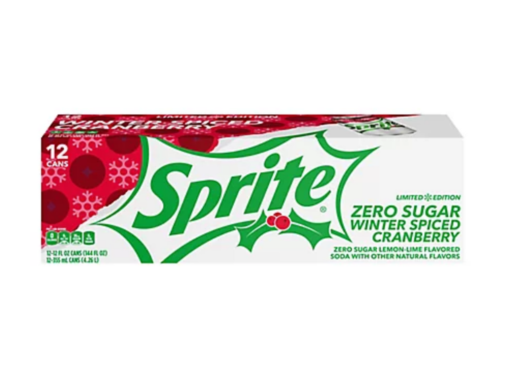 Sprite Winter Spiced Cranberry Zero 12 oz