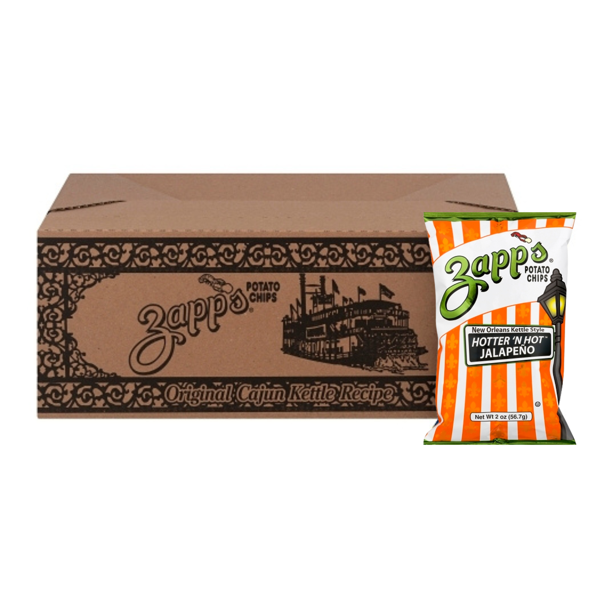 Zapp's Kitchen Rice Zapp's Potato Chips Jalapeno Chips, 2 Ounces – Louisiana Pantry