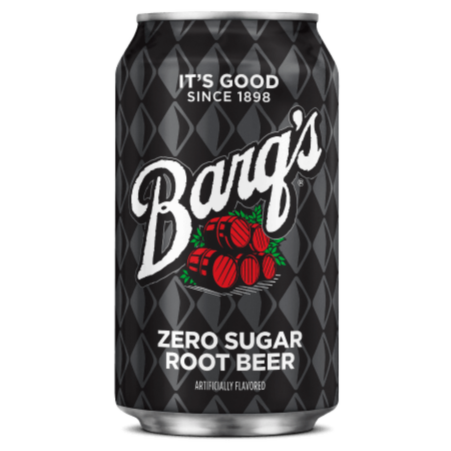 A&W Root Beer Zero Sugar Soda 12oz Cans, Pack of 24 