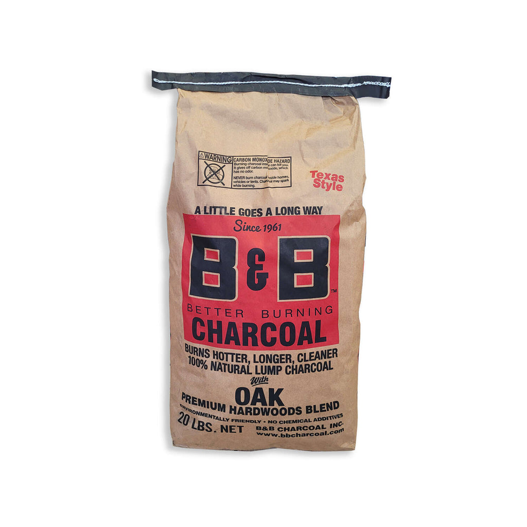 B&B All Natural Oak Hardwood Lump Charcoal 20 lb