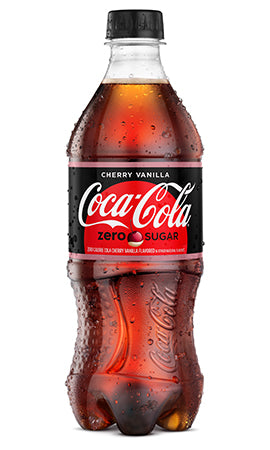 Coca-Cola Cherry Vanilla Zero Sugar 20oz 24 Pack