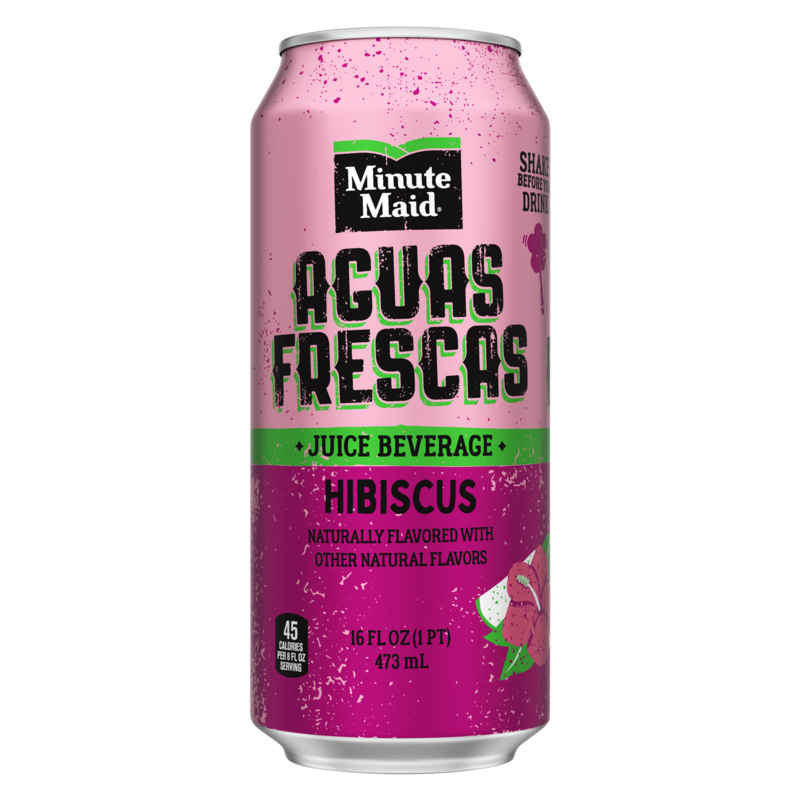 Minute Maid Aguas Frescas Hibiscus Juice Beverage 16 oz - 24 Pack