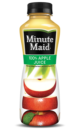 Minute Maid Apple Juice 12 oz Plastic Bottles - Pack of 24