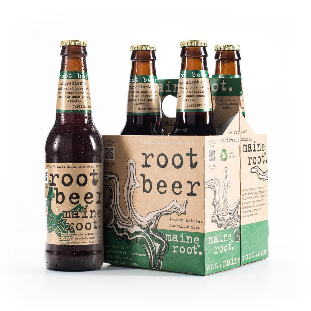 Maine Root 12 Pack Rootbeer 12oz Glass