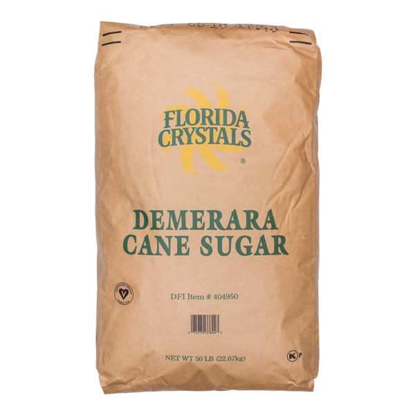 Florida Crystals Demerara Unrefined Sugar 50lb