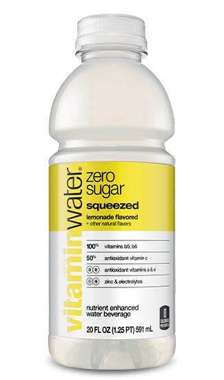 Vitamin Water, Zero Squeezed, 20-Ounce Bottles (Pack of 12)