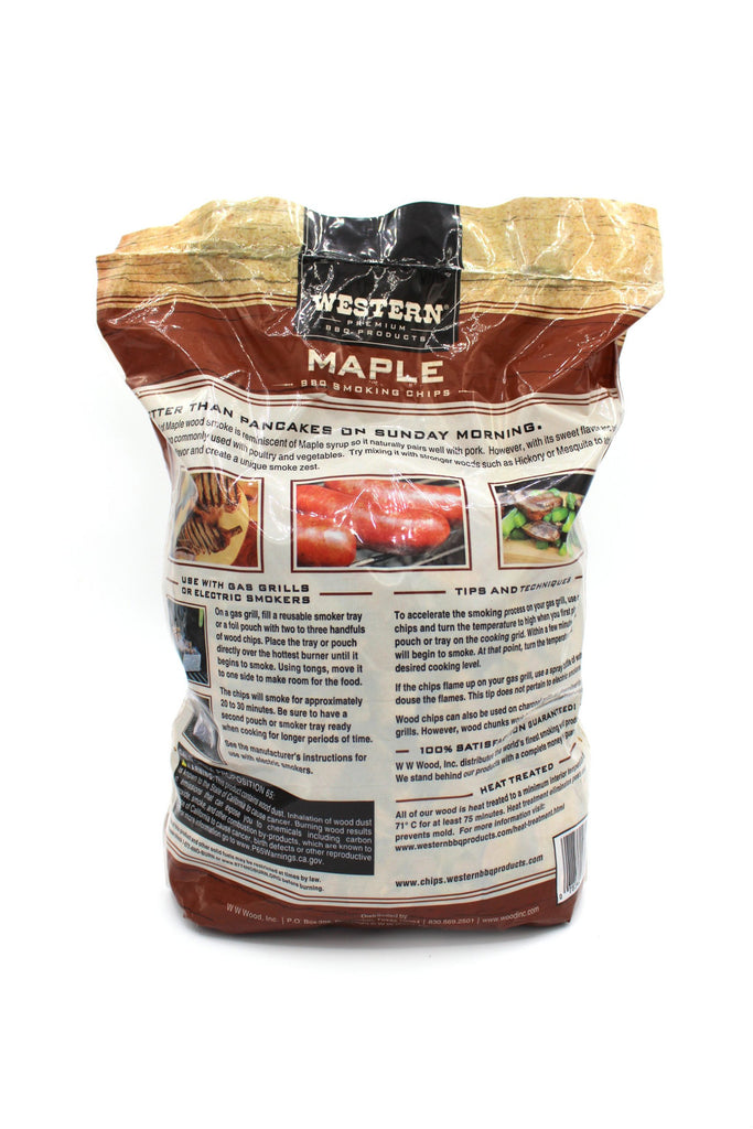 Western Wood - Maple BBQ Smoking Chips - 180 cu. in.